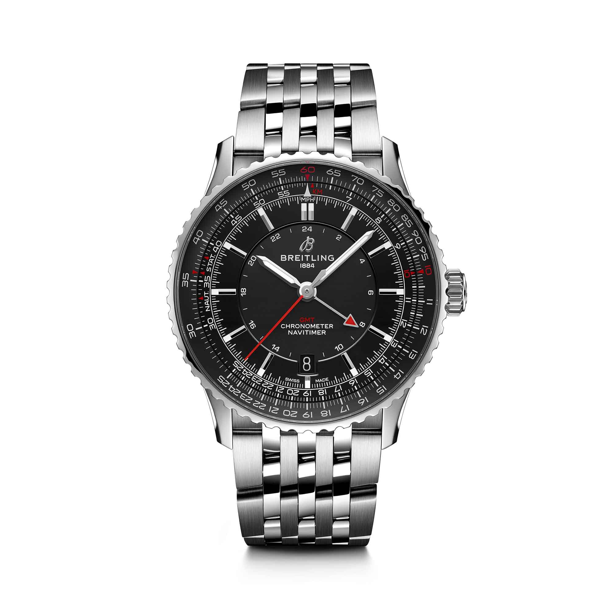Black breitling watch discount